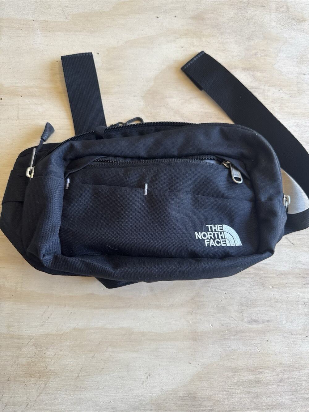 The North Face Roo Lumbar Bag Waist Fanny Pack Black Adjustable Hiking Outdoor